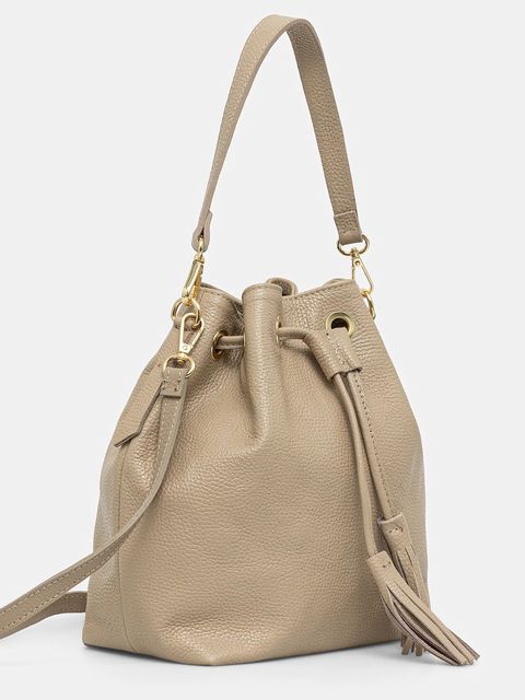 Answear.LAB torebka skórzana kolor beżowy - zdjęcie produktu nr 2