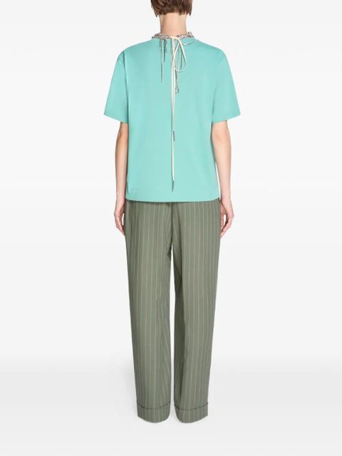 DRIES VAN NOTEN cotton T-shirt - Blue