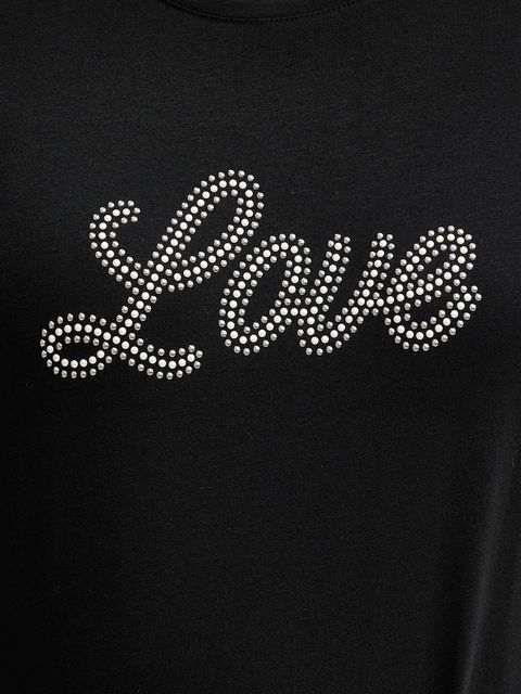 Morgan t-shirt damski kolor czarny DTOWN