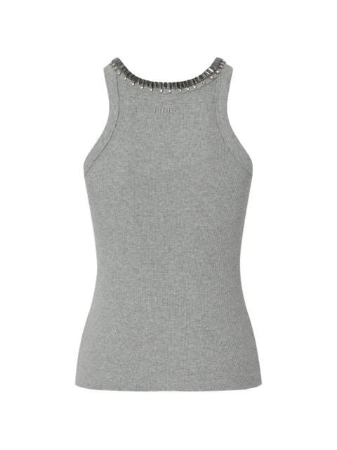 PINKO bead-embellished tank top - Grey - zdjęcie produktu nr 2