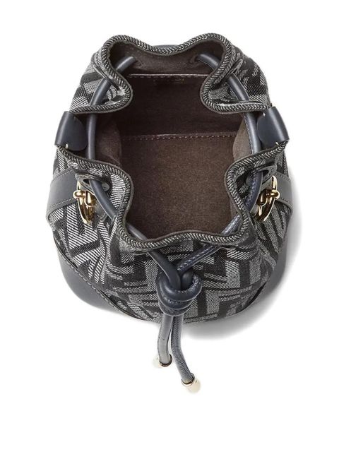 FENDI Mon Tresor drawstring bucket logo - Blue