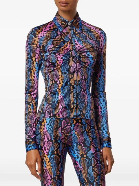 Versace python-print shirt - Black