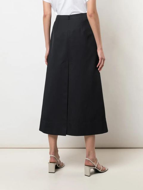 3.1 Phillip Lim front slit A-line skirt - Black