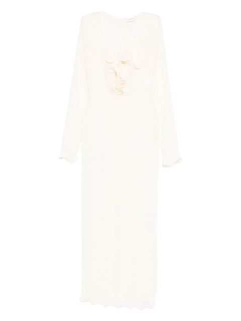 Magda Butrym floral-appliqué maxi dress - White - zdjęcie produktu nr 1