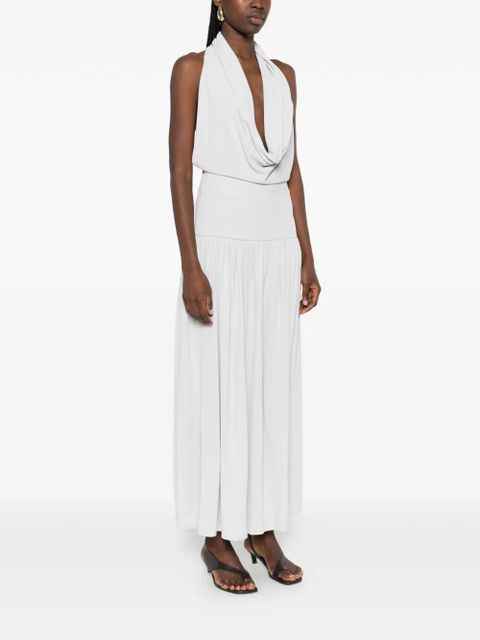 Aya Muse Spoe pleated midi dress - Grey