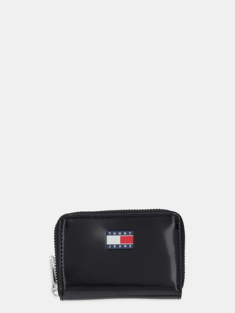 Tommy Jeans portfel damski kolor czarny AW0AW18089 - zdjęcie produktu nr 1