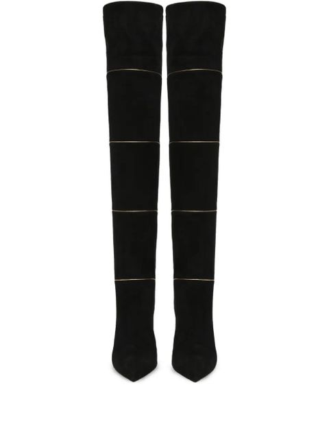 Gianvito Rossi 85mm Clarice suede boots - Black - zdjęcie produktu nr 2