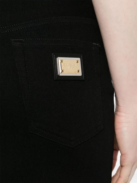 Dolce & Gabbana denim midi skirt - Black