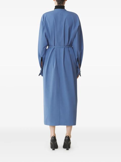 Lanvin belted midi dress - Blue