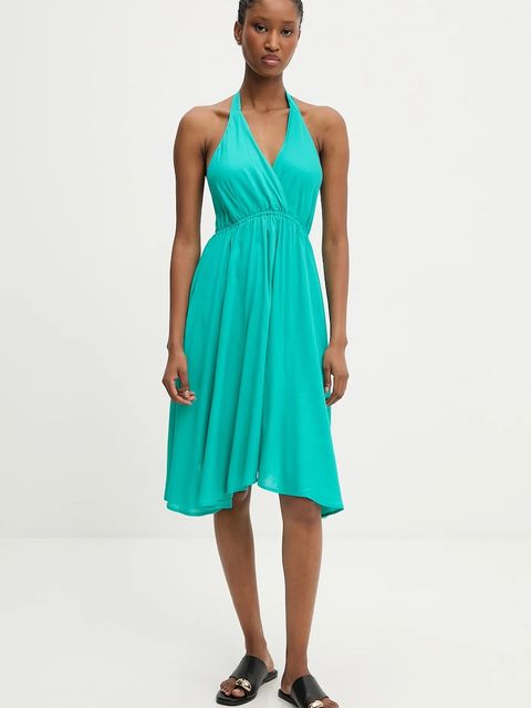 Answear.LAB sukienka kolor zielony mini rozkloszowana - zdjęcie produktu nr 1