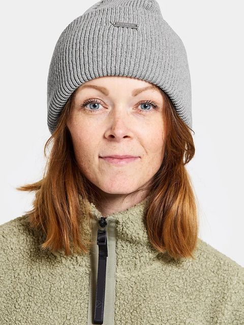 Didriksons czapka bawełniana RIVER kolor szary 505756 - zdjęcie produktu nr 2