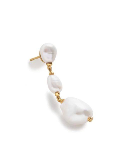 Monica Vinader Nura Reef pearl drop earrings - Gold - zdjęcie produktu nr 2
