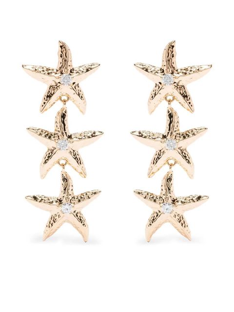Self-Portrait starfish-drop earrings - Gold - zdjęcie produktu nr 1