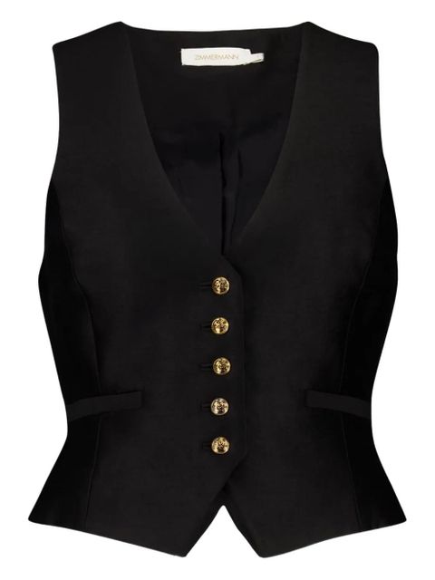 ZIMMERMANN buttoned adjustable waistcoat - Black - zdjęcie produktu nr 1