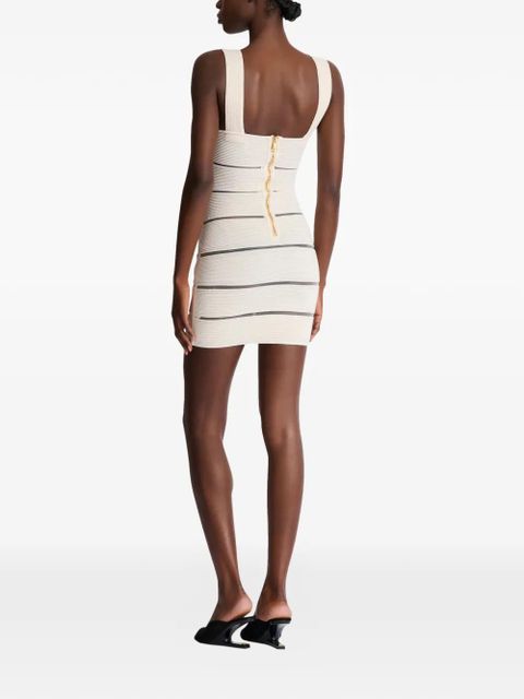 Balmain sleeveless mini dress - Neutrals