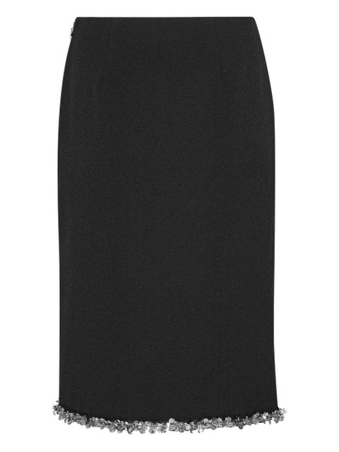 ROTATE BIRGER CHRISTENSEN embellished-detail midi skirt - Black - zdjęcie produktu nr 2