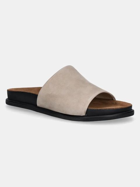 Vagabond Shoemakers klapki zamszowe EFFIE damskie kolor beżowy 5922-050-07 - zdjęcie produktu nr 1