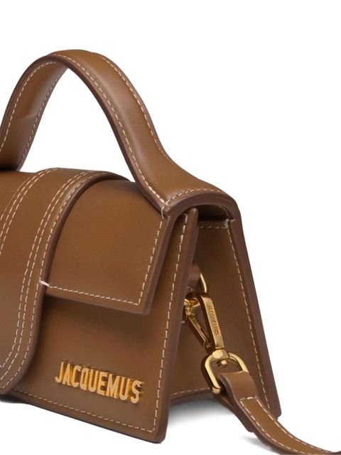 Jacquemus The Bambino contrast-stitch shoulder bag - Brown