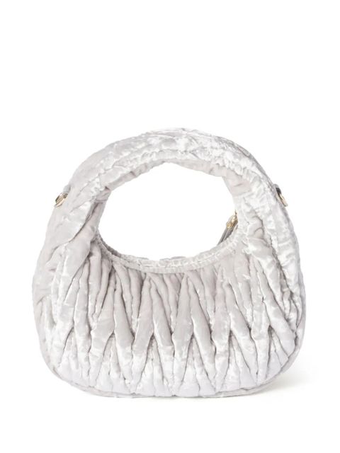 Miu Miu Wander velvet mini bag - Grey