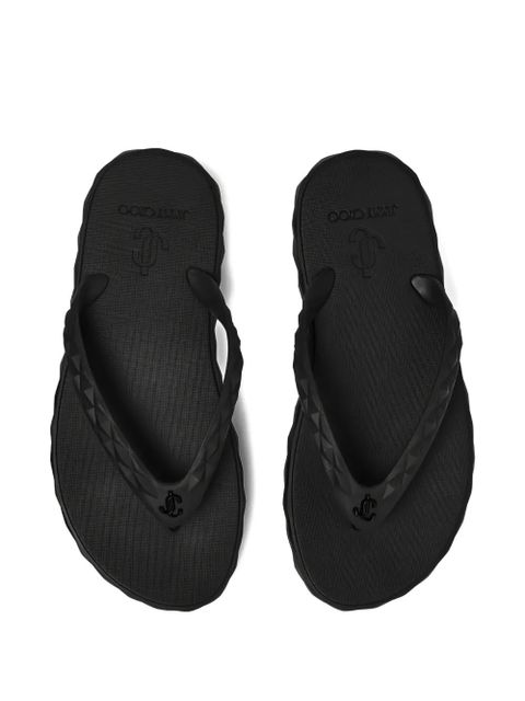 Jimmy Choo Diamond flip-flops - Black