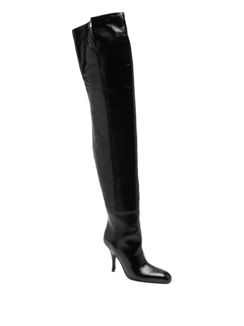 KHAITE 100mm Colt boots - Black