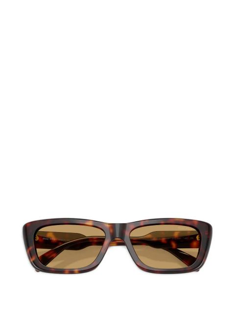 Miu Miu Eyewear rectangle-frame sunglasses - Brown