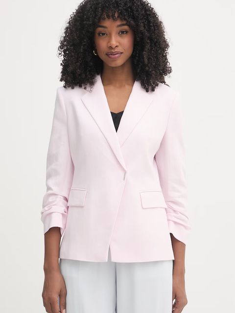 BOSS marynarka dwurzędowa damska z lnem Jia8 - zdjęcie produktu nr 1