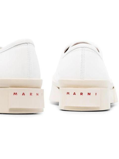 Marni Pablo leather lace-up sneakers - White - zdjęcie produktu nr 2