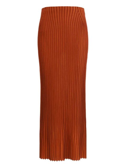 Gabriela Hearst Krause ribbed-knit skirt - Orange - zdjęcie produktu nr 2