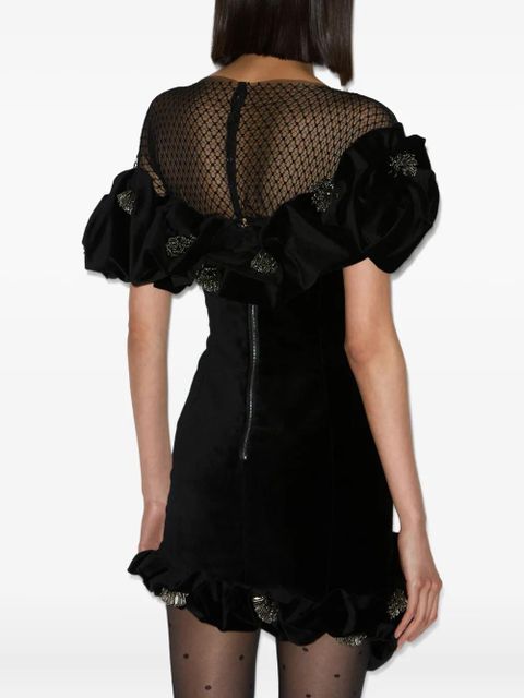 ISABEL MARANT Eliska ruffled-detailing mini dress - Black