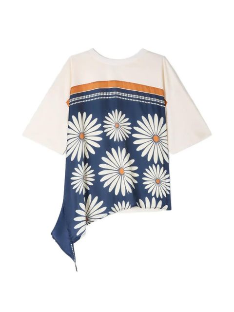SANDRO floral-detail panel top - Neutrals - zdjęcie produktu nr 1