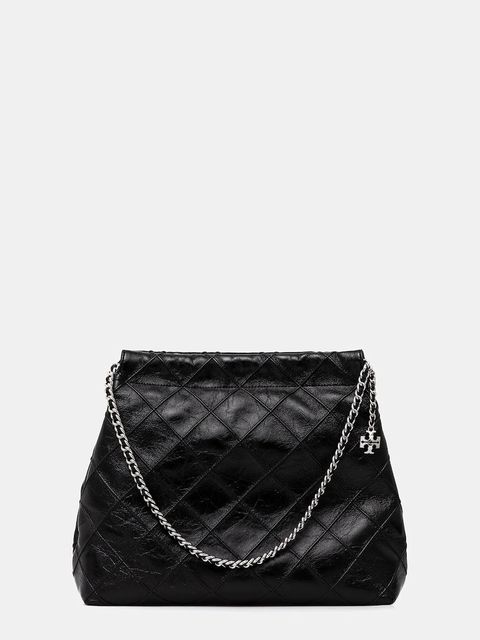 Tory Burch torebka skórzana Fleming kolor czarny 165170-001 - zdjęcie produktu nr 1