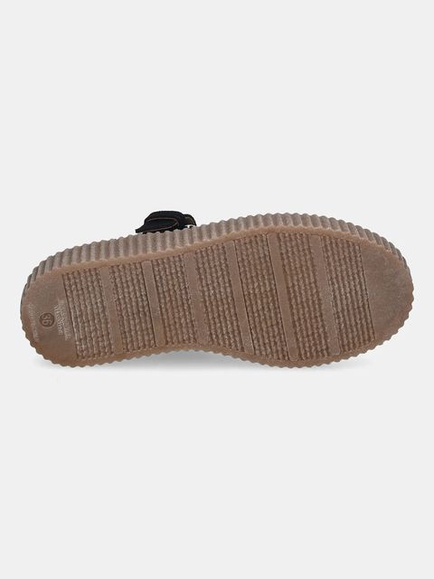 Weekend Max Mara półbuty zamszowe Wkasolista damskie kolor czarny na platformie 2615521174600