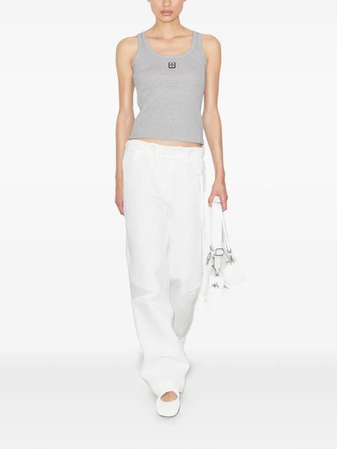 Tory Burch scoop logo tank top - Grey - zdjęcie produktu nr 2