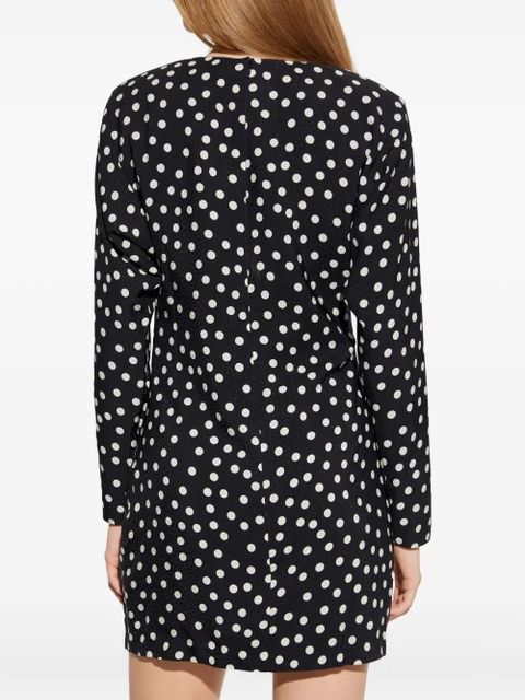 ANINE BING polka-dot mini dress - Black