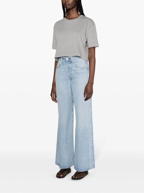 AGOLDE Anya cropped T-shirt - Grey