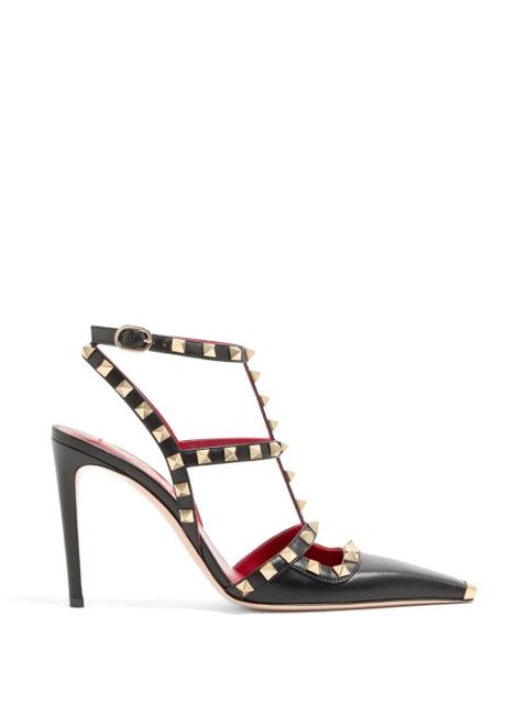 Valentino Garavani Rockstud kidskin pumps 100mm - Black - zdjęcie produktu nr 1