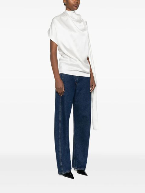 Magda Butrym draped blouse - White