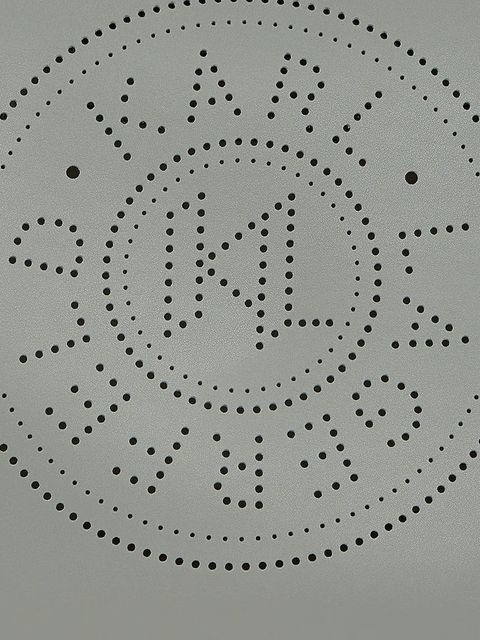 Karl Lagerfeld torebka skórzana K/CIRCLE kolor szary A3W30043