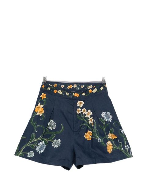 Agua By Agua Bendita Maratea floral shorts - Blue
