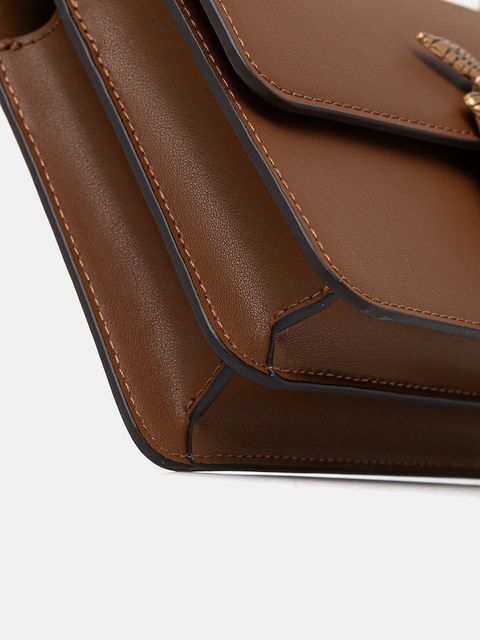 Pinko torebka skórzana kolor brązowy 100074 A0F1