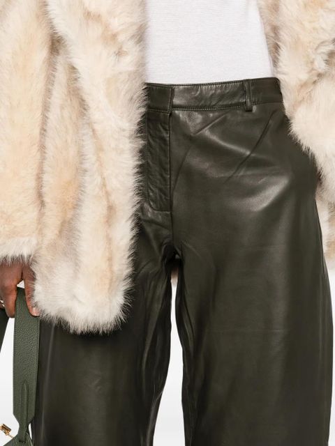 St. Agni leather trousers - Green