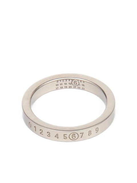 MM6 Maison Margiela Numeric Minimal Signature ring - Silver - zdjęcie produktu nr 2