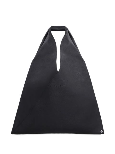 MM6 Maison Margiela Japanese pebbled leather tote - Black - zdjęcie produktu nr 2