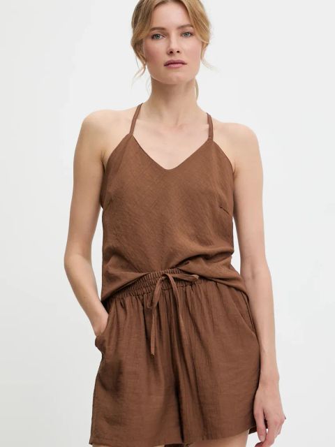 Answear.LAB komplet damski kolor brązowy