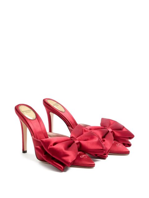Valentino Garavani Yolande satin mules - Red - zdjęcie produktu nr 2