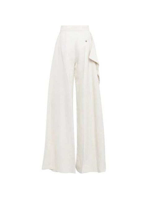 A.W.A.K.E. Mode slit-knee draped pants - Neutrals