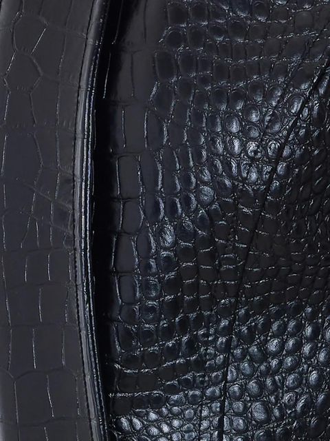 Sportmax alligator-print cropped jacket - Black