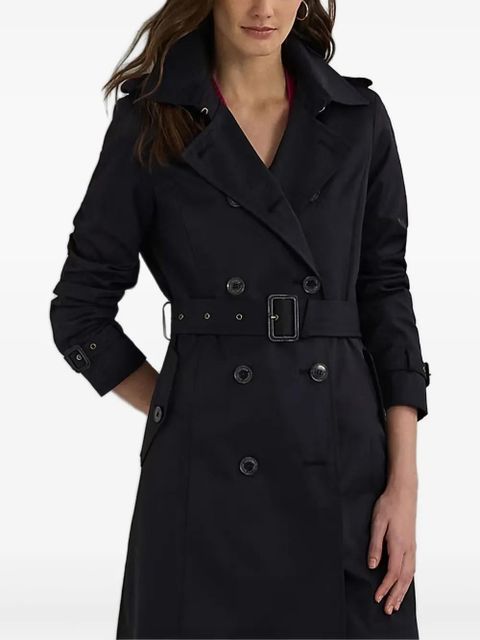 Lauren Ralph Lauren double-breasted belted trench coat - Blue