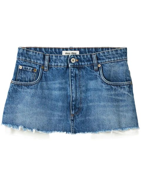 Miu Miu denim mini skirt - Blue - zdjęcie produktu nr 1